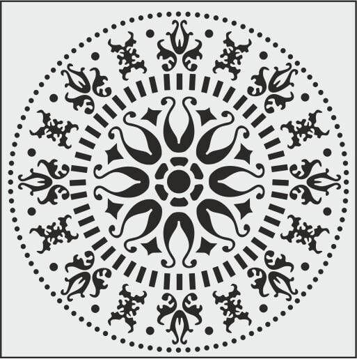 K007 – K STENCİL (25X25)