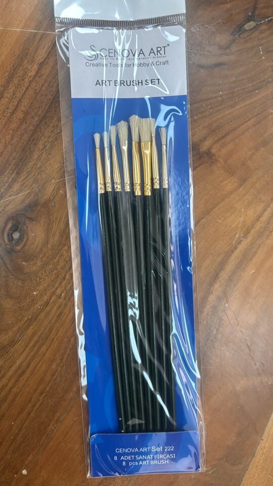 Cenova 8li Eskitme Fırçası Set