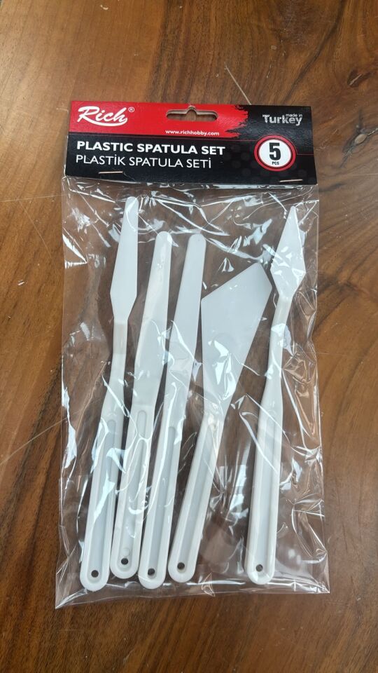 Plastik Spatula Seti Beyaz