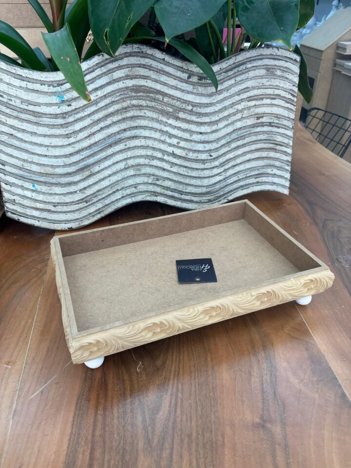 Top Ayaklı Oymalı Sunumluk Küçük NO:1