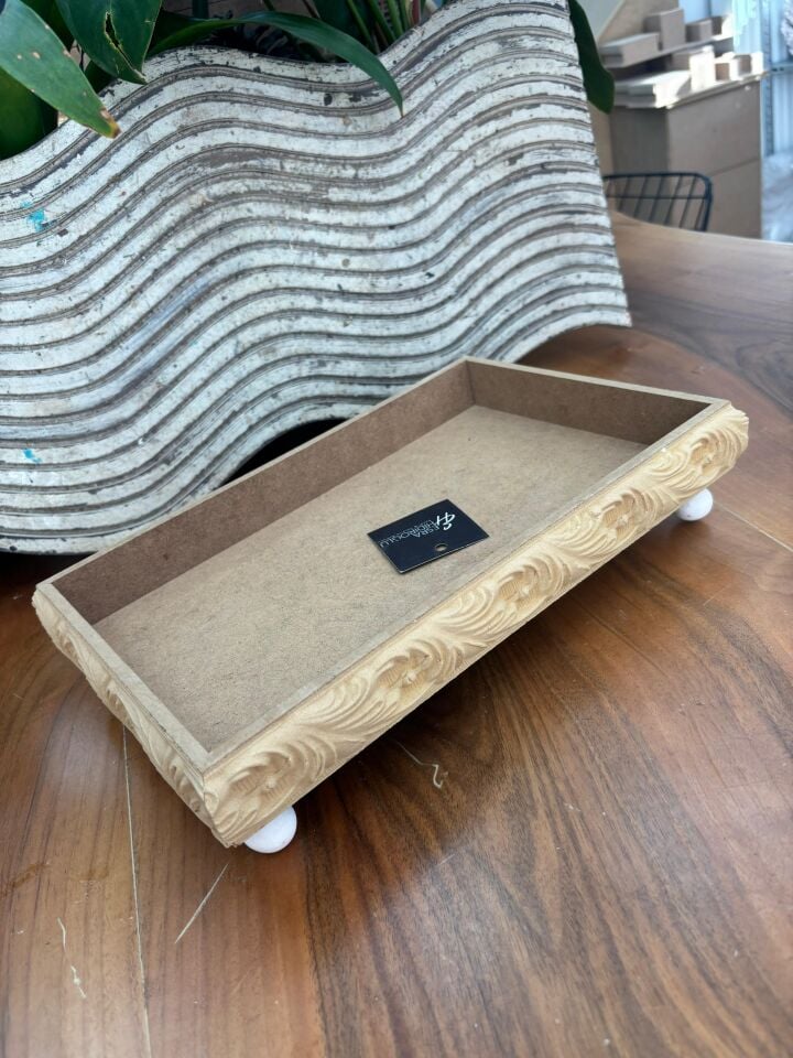 Top Ayaklı Oymalı Sunumluk Küçük NO:1