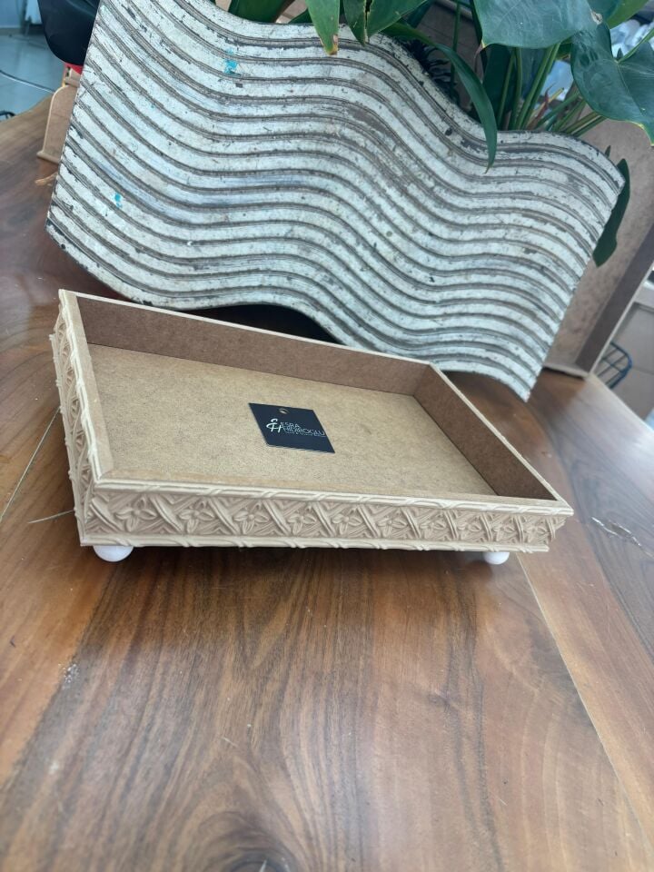 Top Ayaklı Oymalı Sunumluk Küçük NO:2