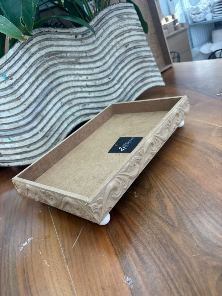 Top Ayaklı Oymalı Sunumluk Küçük NO:3