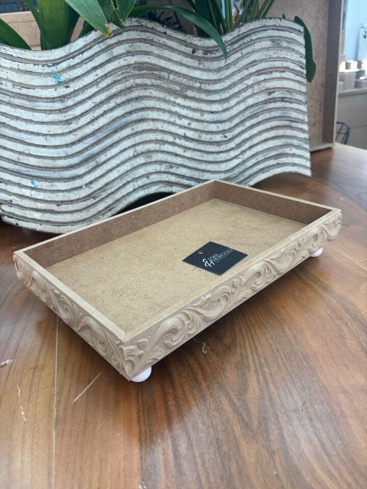 Top Ayaklı Oymalı Sunumluk Küçük NO:3