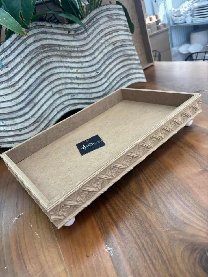 Top Ayaklı Oymalı Sunumluk Büyük NO:1