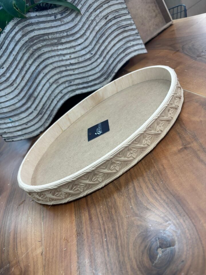 Oval Oymalı Sunumluk