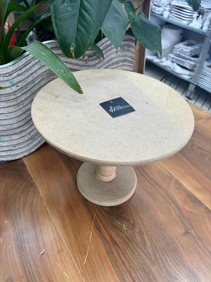 Yuvarlak Torna Ayaklı Pasta Sunumluk