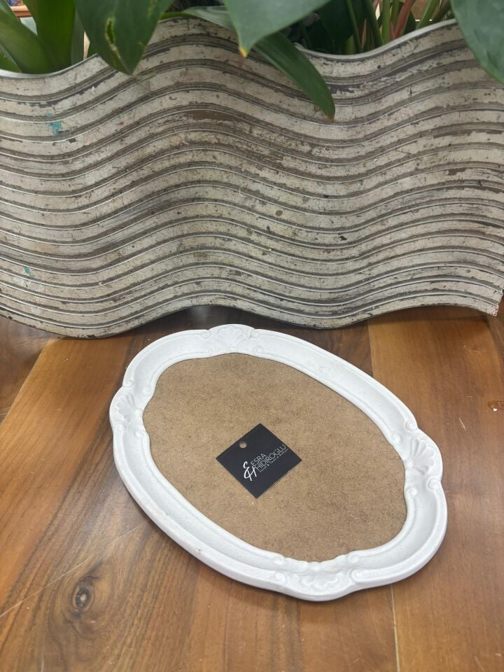 Oval Polyester Kenarlı Küçük Sunumluk