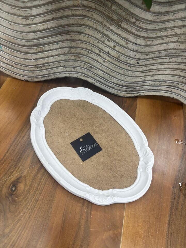 Oval Polyester Kenarlı Küçük Sunumluk