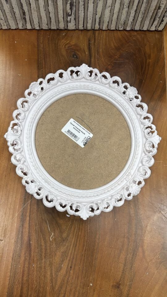 Polyester Kenarlı Oymalı Yuvarlak Küçük Sunumluk