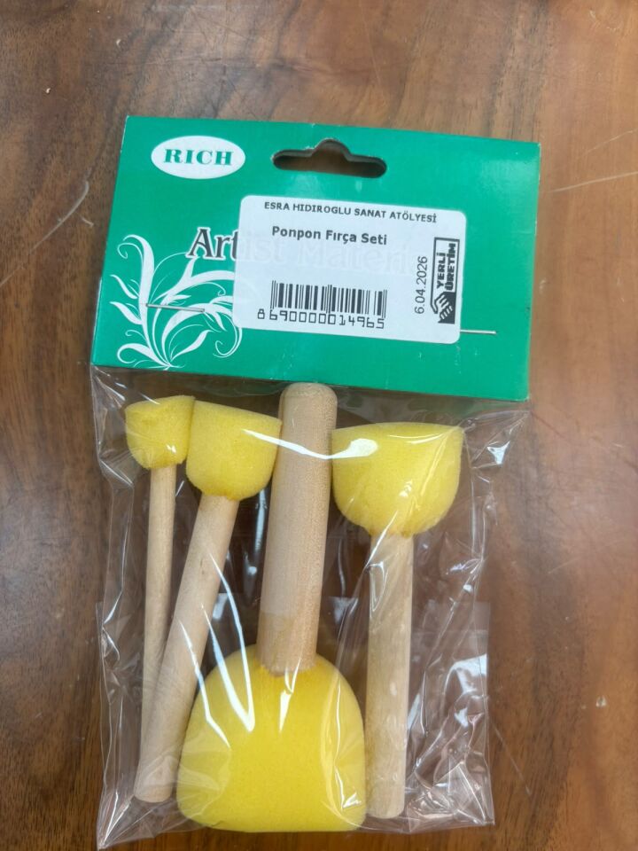 Ponpon Fırça Seti