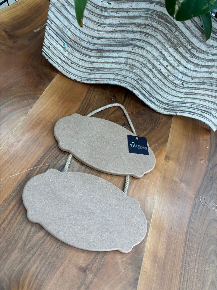 İkili Ahşap Pano-Kapı Süsü