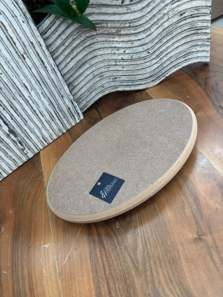 Top Ayaklı Oval Sunumluk