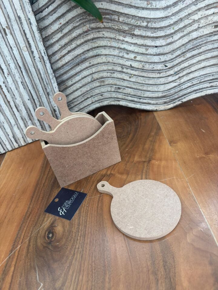 Yuvarlak Bardak Altlığı 4'lü