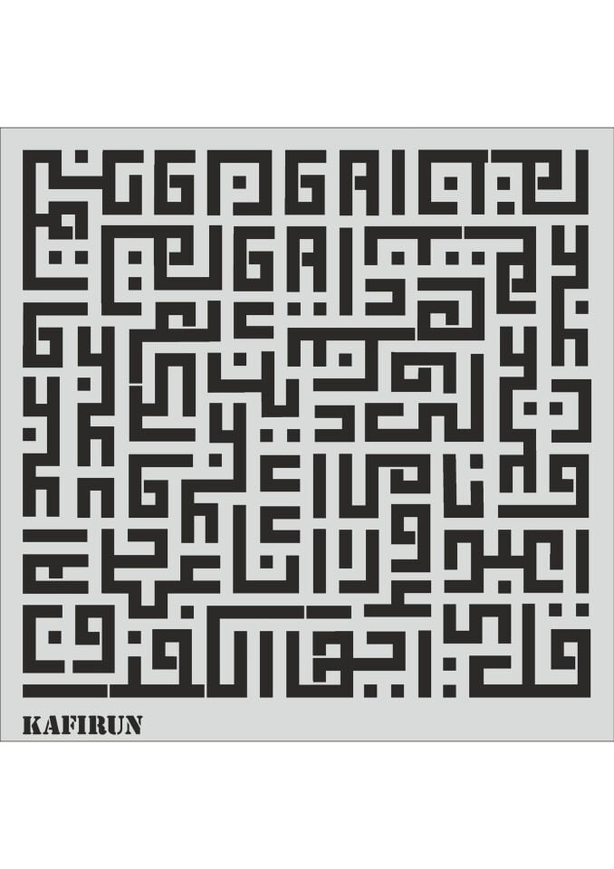 Stencil 40x40 Kafirun