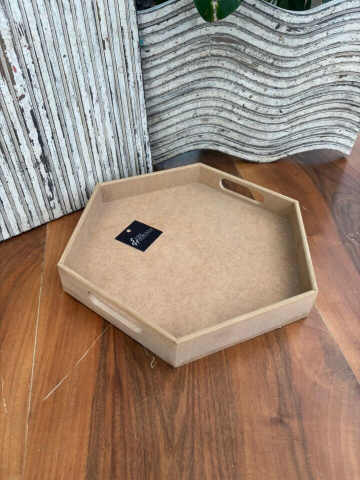 Altıgen Küçük Boy Tepsi