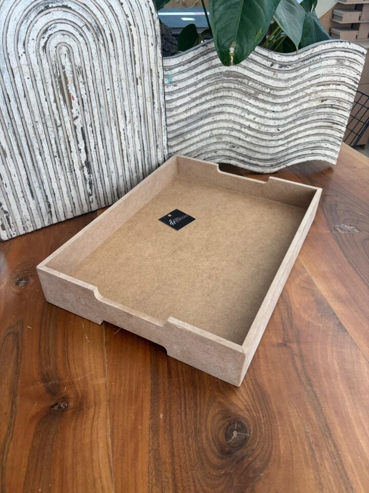 Kulpsuz Dikdörtgen Tepsi