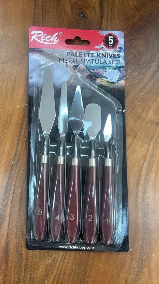 5li Metal Spatula Seti