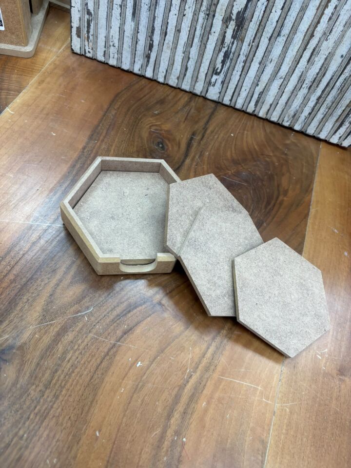 baykon altıgen bardak altlığı