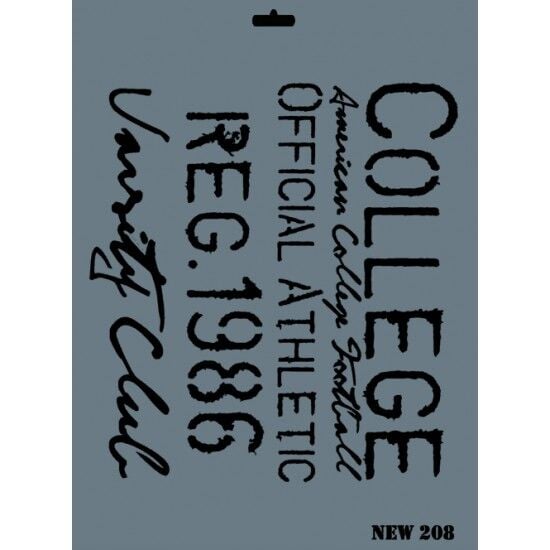 STENCIL NEW SERİ XL - 208