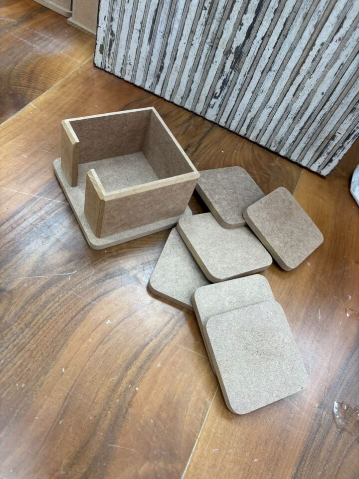 Zeygift Kare Küçük Bardak Altlığı
